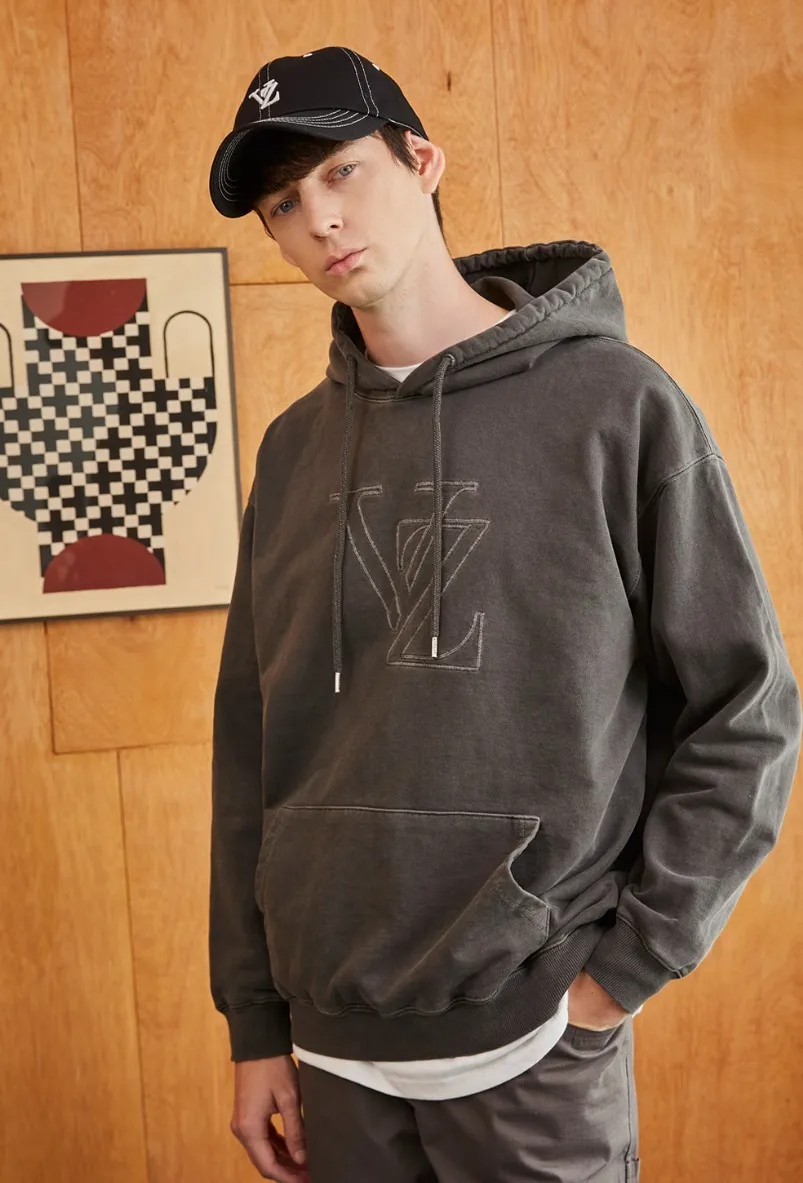 VARZAR  |[VARZAR]★VZ Big Logo Chain Stitch Pigment Hood