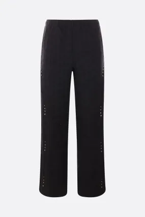 Wave jacquard pants