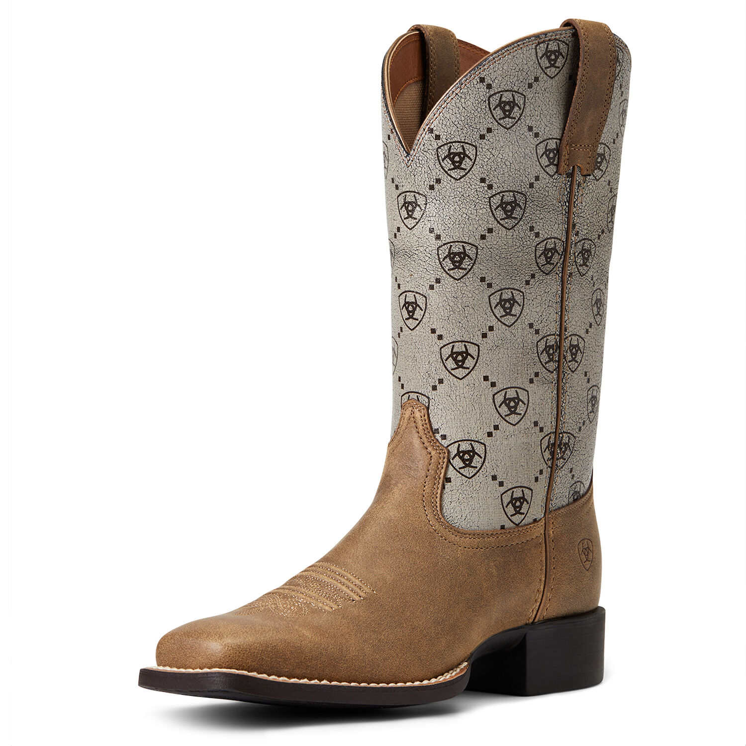 Women's Round Up Wide Square Toe Western Boot