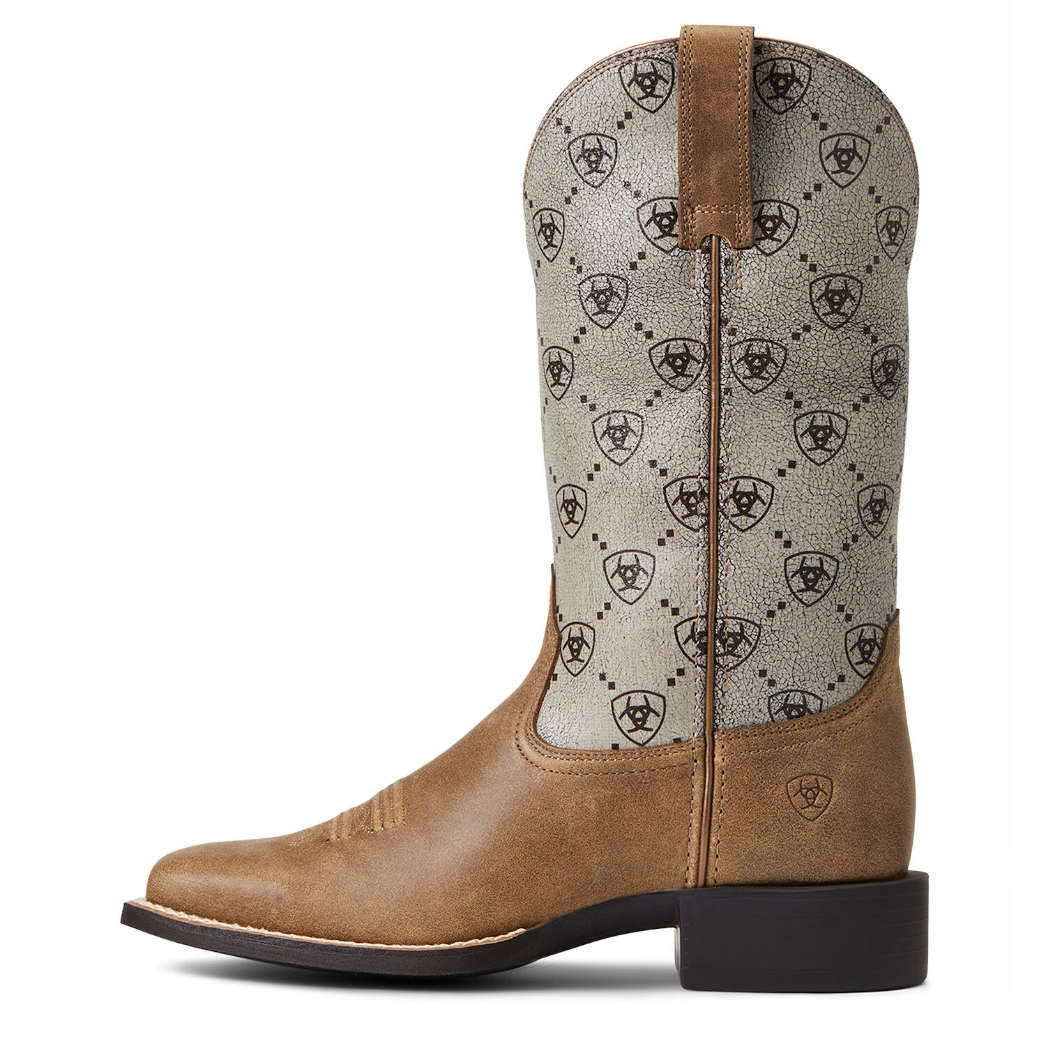 Women's Round Up Wide Square Toe Western Boot