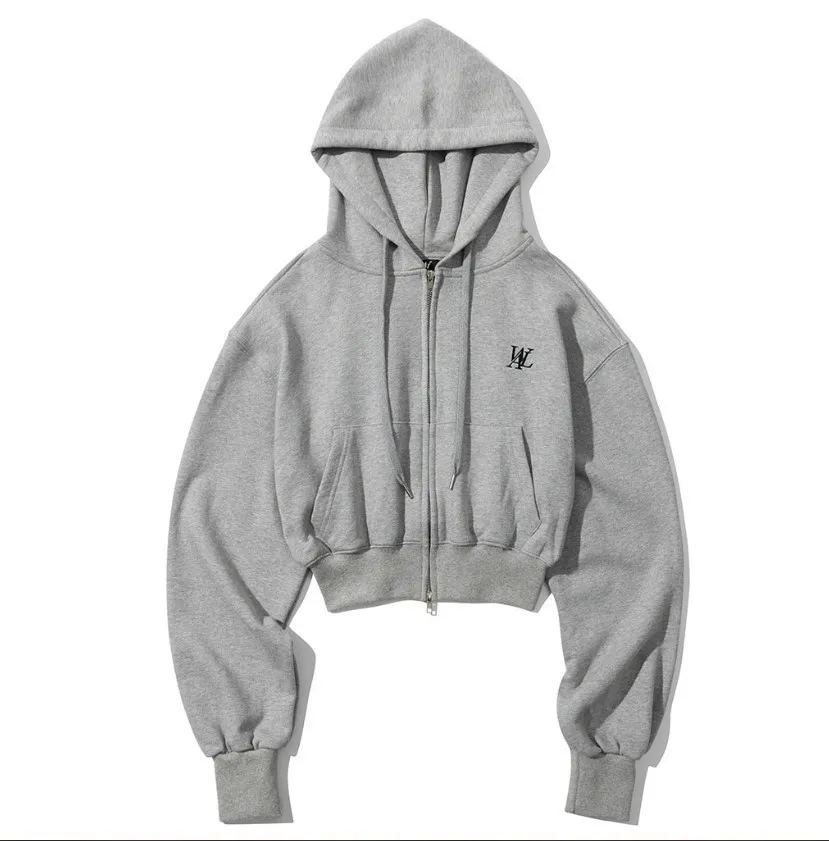 WOOALONG  |Street Style Plain Cotton Medium Logo Hoodies & Sweatshirts