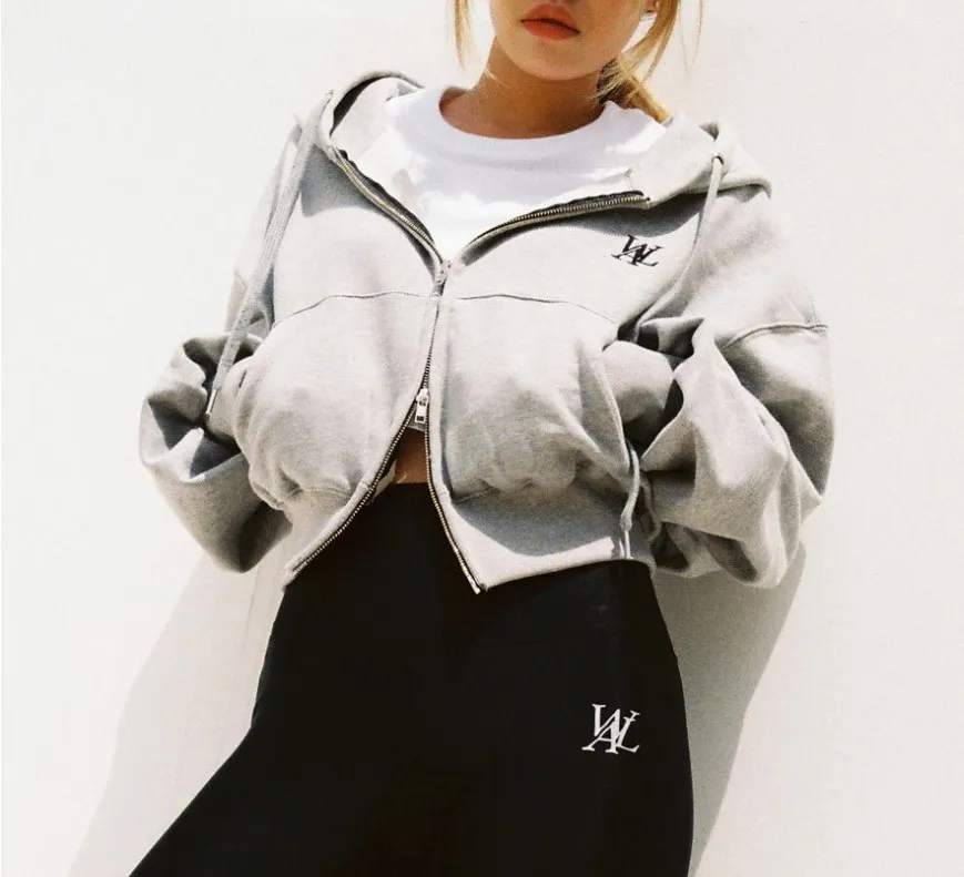 WOOALONG  |Street Style Plain Cotton Medium Logo Hoodies & Sweatshirts