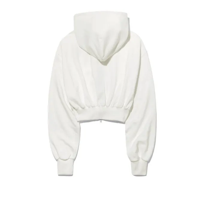 WOOALONG  |Street Style Plain Cotton Medium Logo Hoodies & Sweatshirts