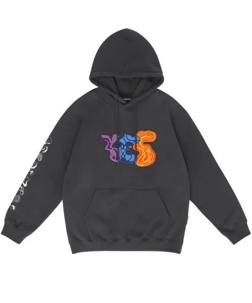 YESEYESEE  |Unisex Street Style Long Sleeves Logo Hoodies